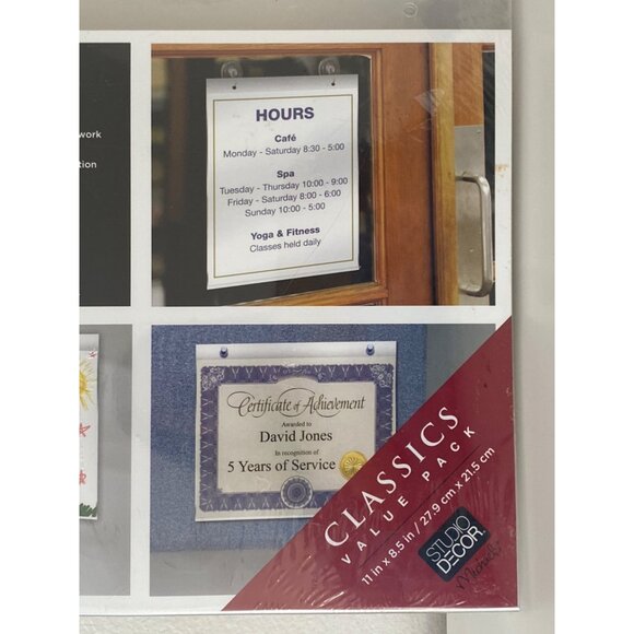 Michaels Studio  Multi Purpose Acrylic Magnetic Frame 10 Classics Value 11 X 8.5 - Picture 3 of 7